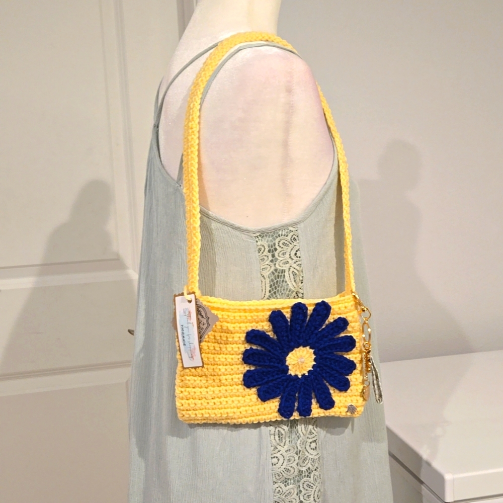 Small shoulder bag For Womens Handmade Crochet